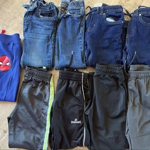 Youth boys jeans and athletic pants lot. Most hardly worn or new.